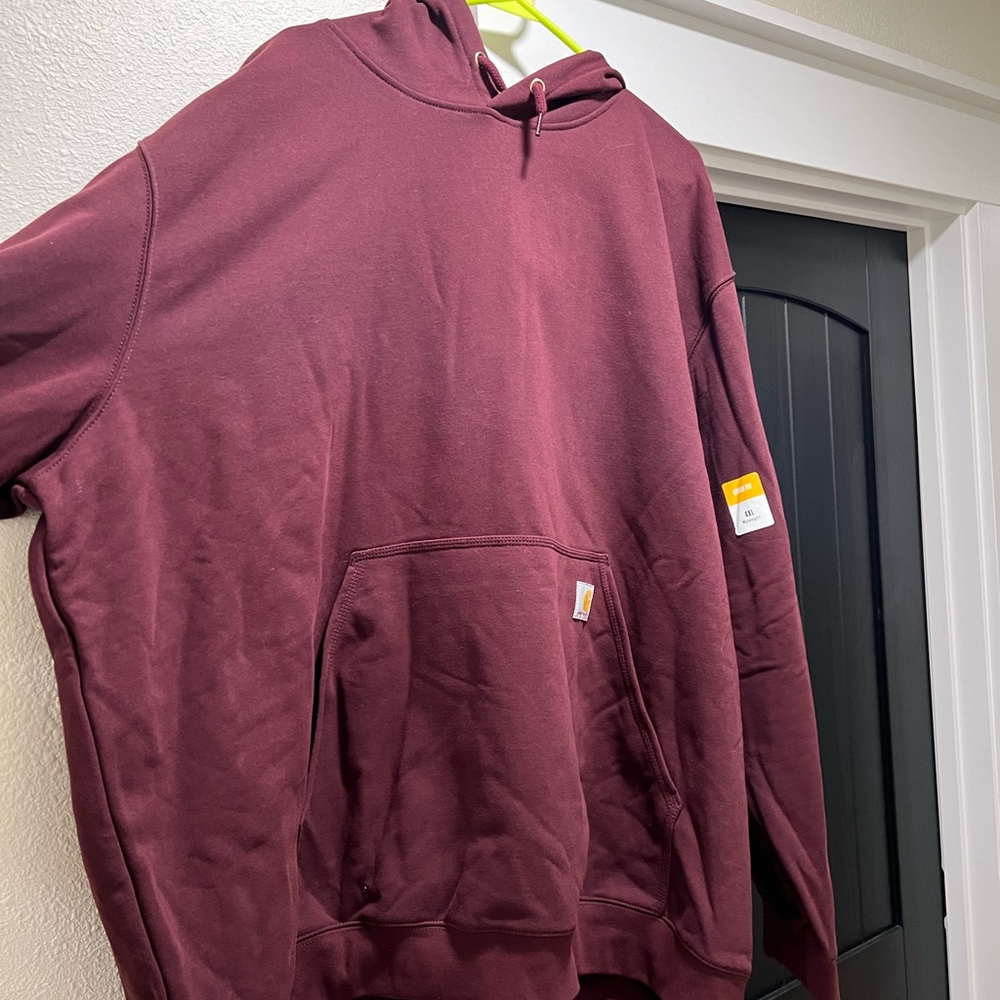 Carhartt Men's Burgundy Hoodie